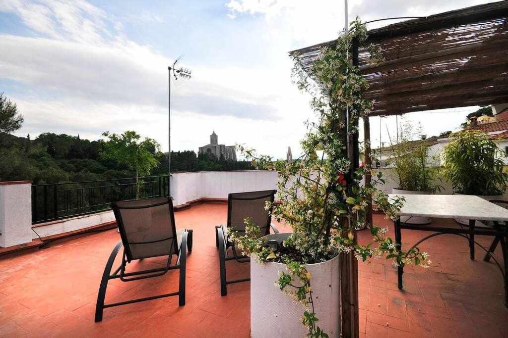 Apartamento Con Increibles Vistas Y Terraza Χιρόνα Εξωτερικό φωτογραφία