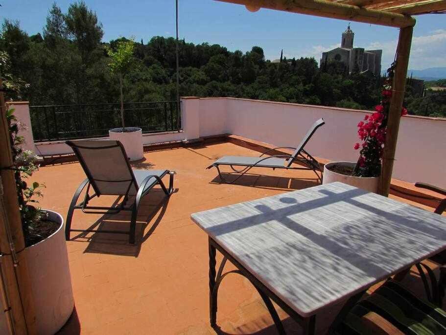 Apartamento Con Increibles Vistas Y Terraza Χιρόνα Εξωτερικό φωτογραφία