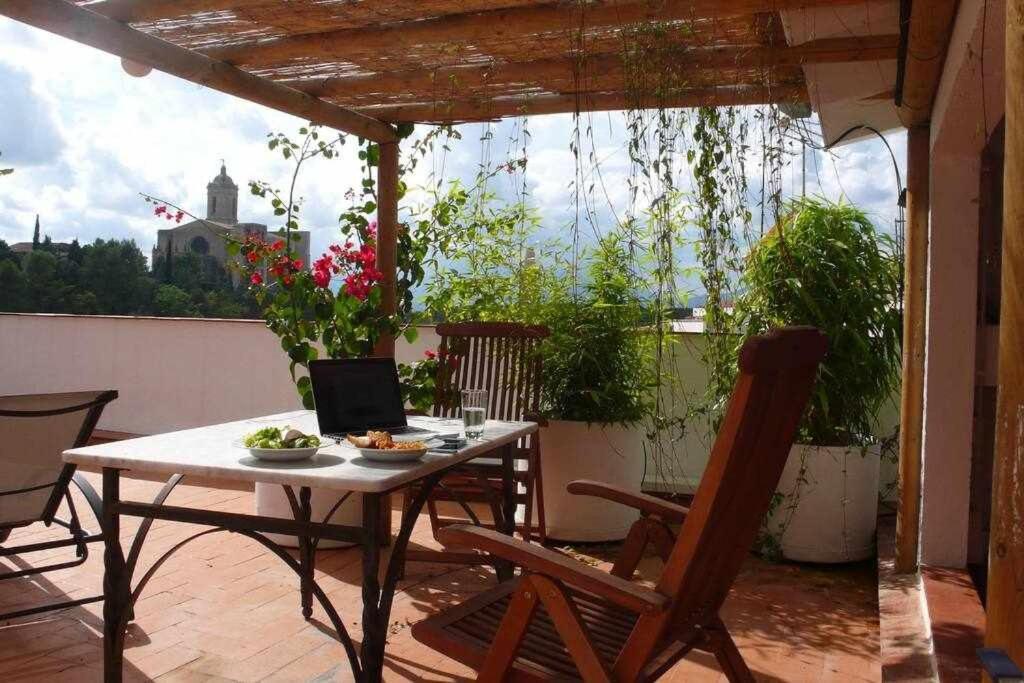 Apartamento Con Increibles Vistas Y Terraza Χιρόνα Εξωτερικό φωτογραφία