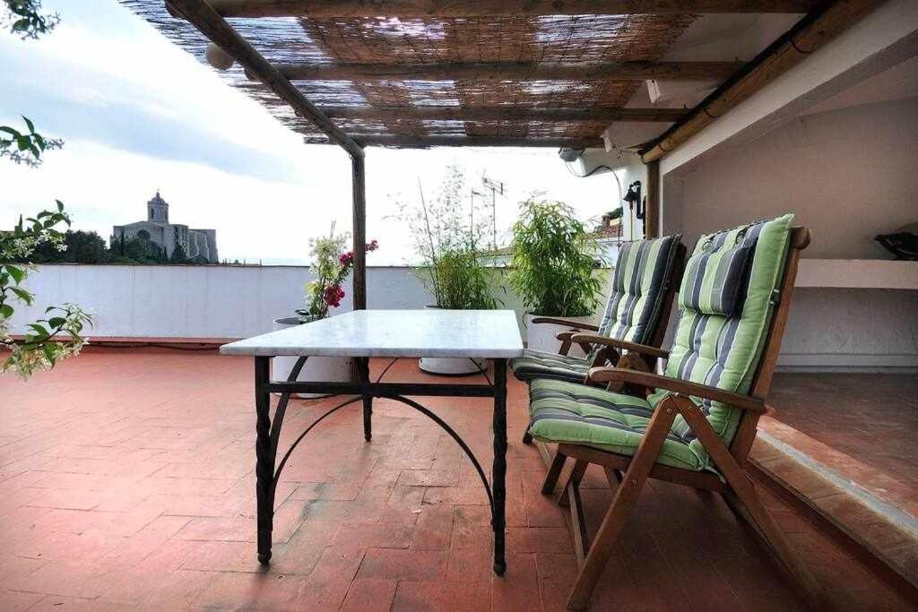 Apartamento Con Increibles Vistas Y Terraza Χιρόνα Εξωτερικό φωτογραφία